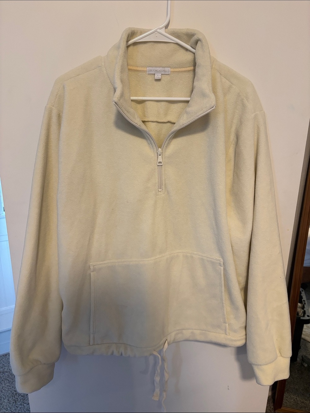 Beyond Yoga Cream Quarter Zip